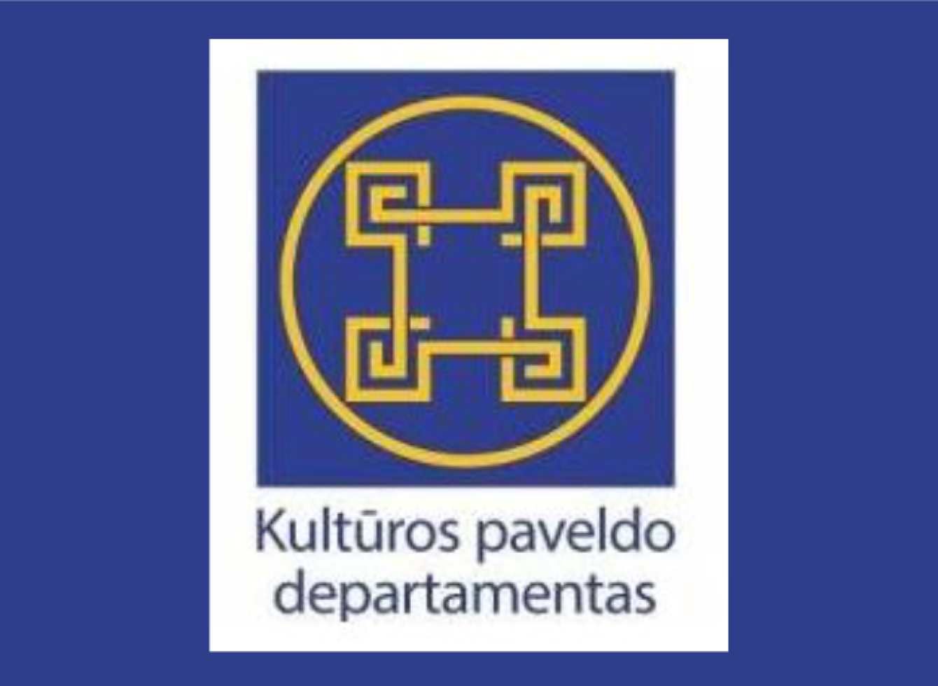 Kultūros paveldo departamento logotipas