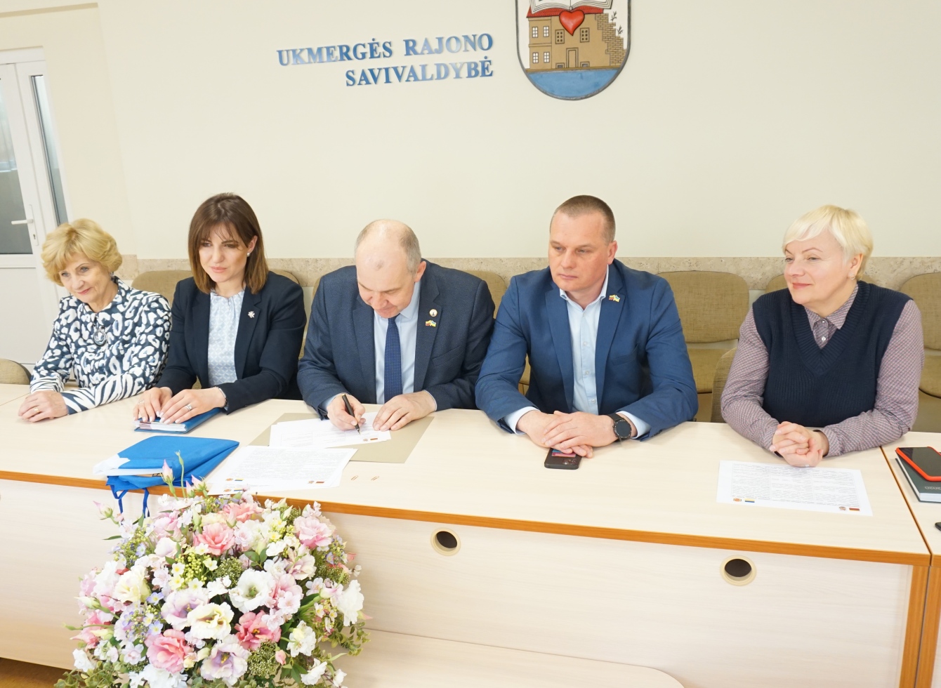 Representatives of Ukmergė district municipality