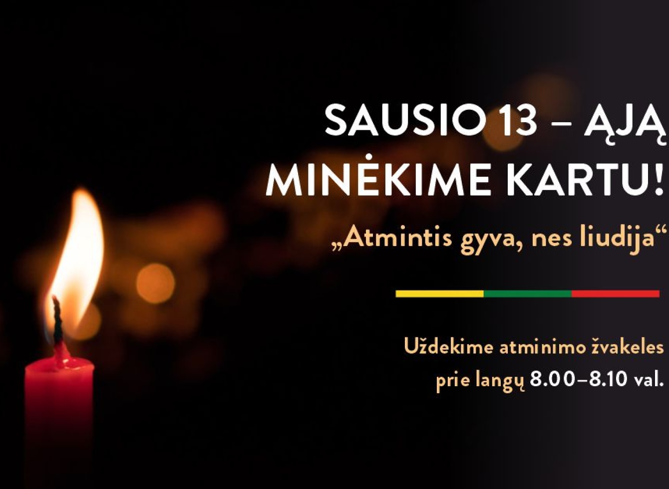 Kvietimas prisijungti prie pilietinės iniciatyvos „Atmintis gyva, nes liudija“