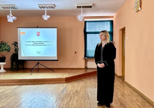 Pristatyta Siesikų seniūnijos veiklos...