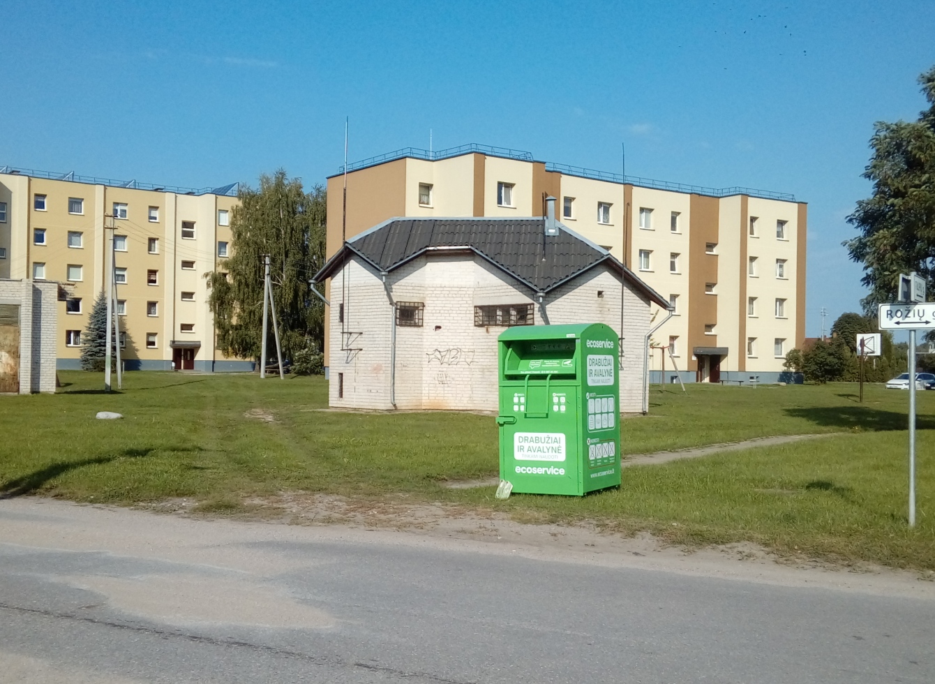 Pavogtas šis Rožių-Tulpių gatvių sankryžoje stovėjęs konteineris