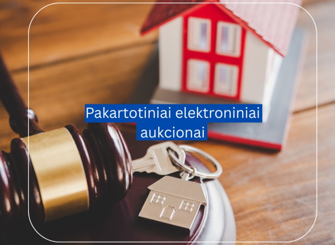 Ukmergės rajono savivaldybės administracija skelbia nekilnojamojo turto pardavimo elektroninius (pakartotinius) aukcionus