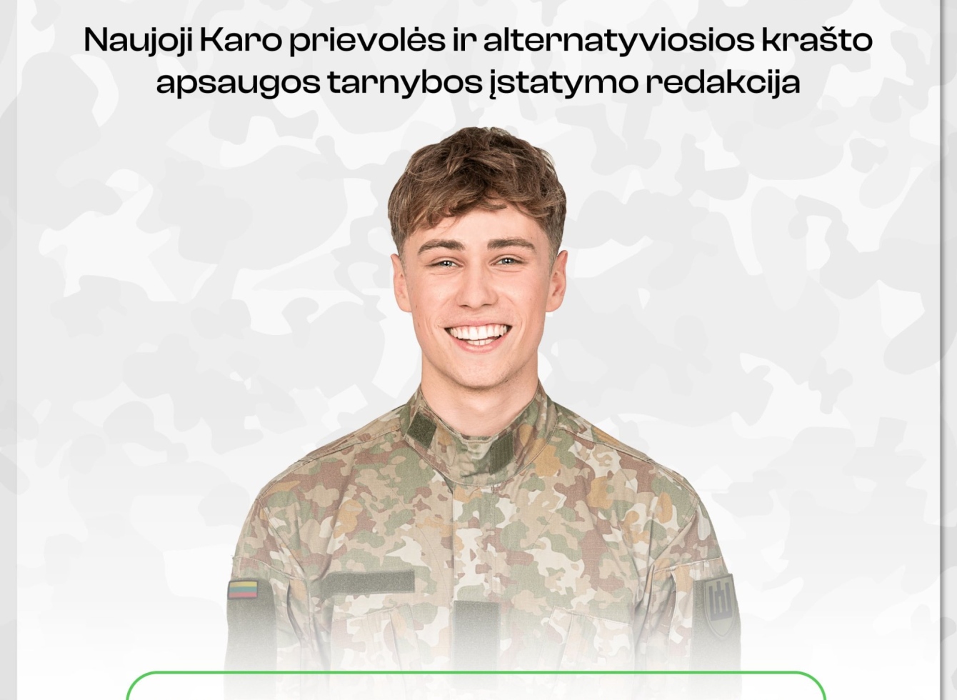 Apie karo prievolės pokyčius nuo 2026 m.