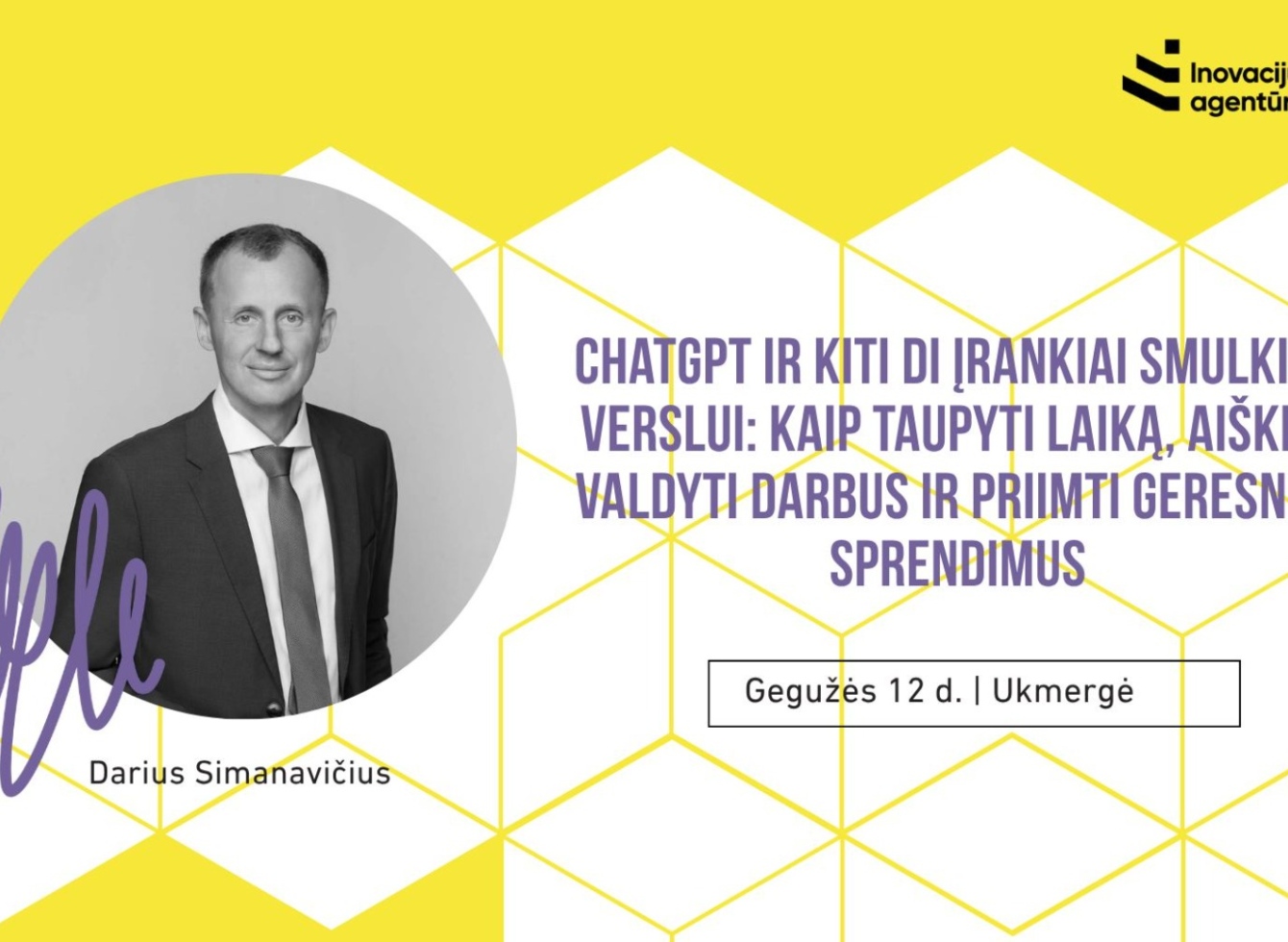 Seminaras „ChatGPT ir kiti DI įrankiai smulkiam verslui: kaip taupyti laiką, aiškiau valdyti darbus ir priimti sprendimus“