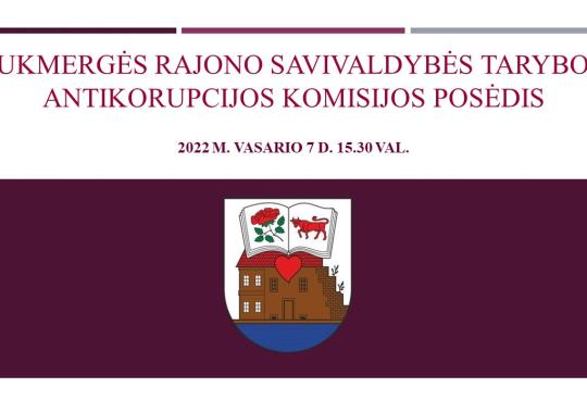 Antikorupcijos komisijos posėdis