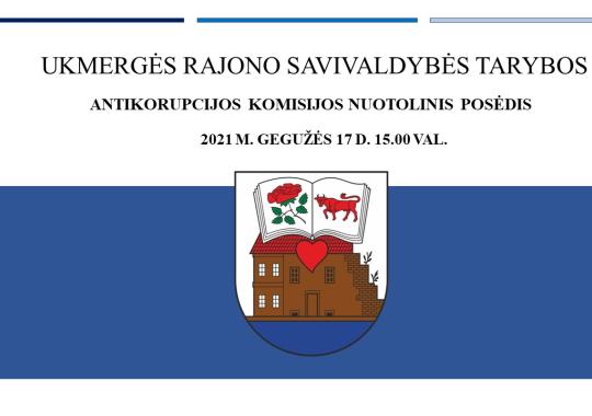 Antikorupcijos komisijos nuotolinis...