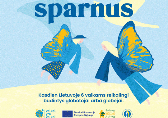 Kvies pasimatuoti globos sparnus