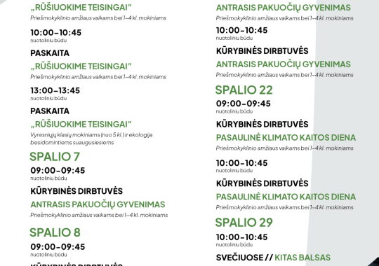 „Žaliasis taškas“ kviečia į nemokamas...