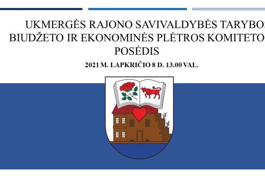 Biudžeto ir ekonominės plėtros...