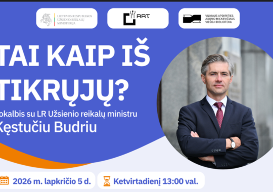 Kviečiame į nuotolinę diskusiją „Tai...