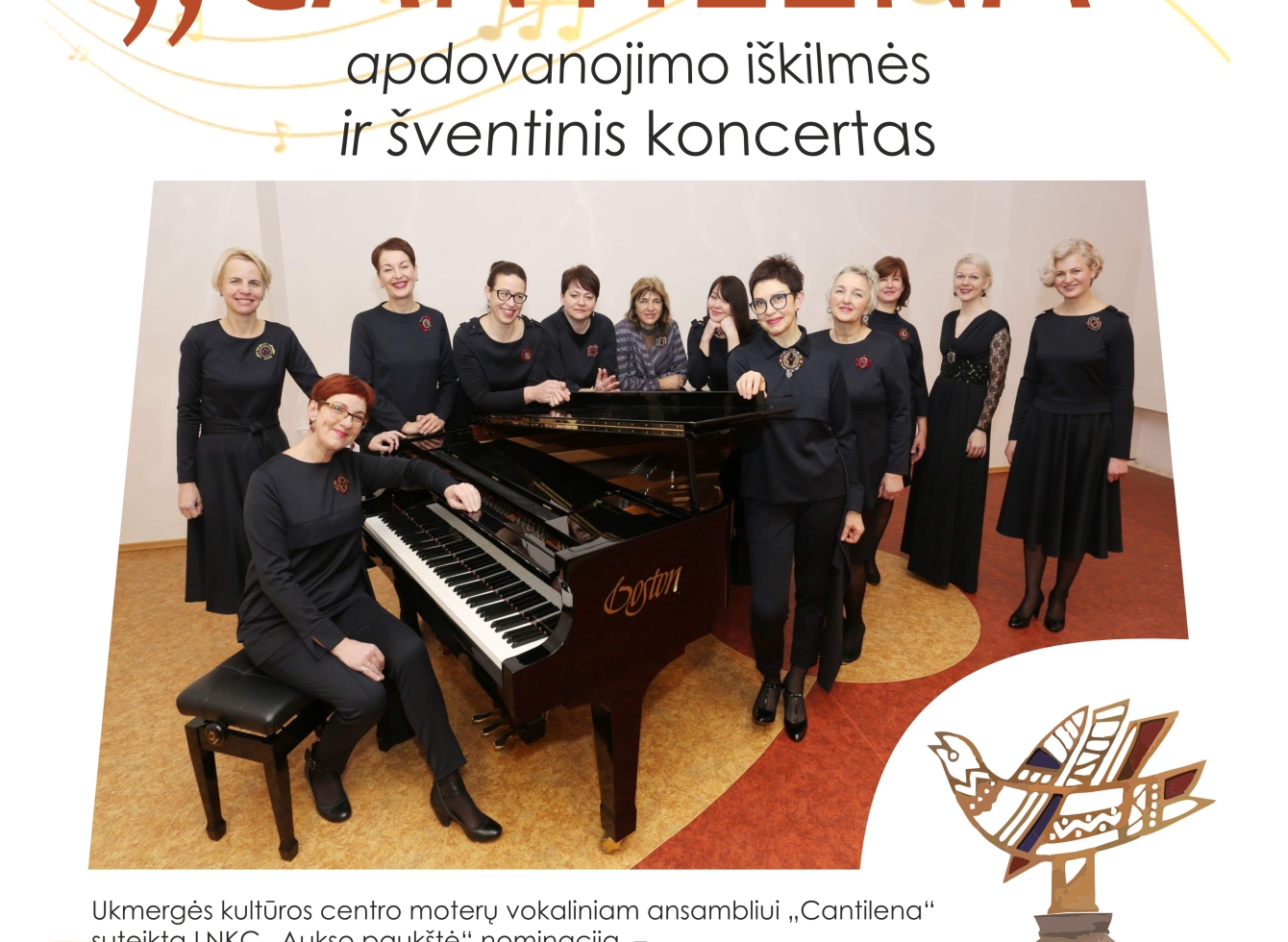  Ukmergės kultūros centro moterų vokaliniu ansambliu „Cantilena“