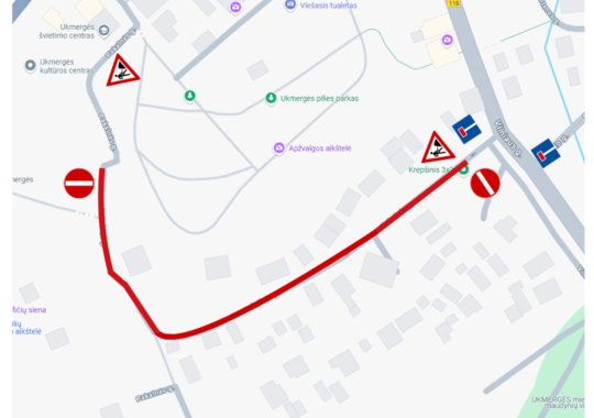 Pakalnės gatvėje nuo sausio 24 d....