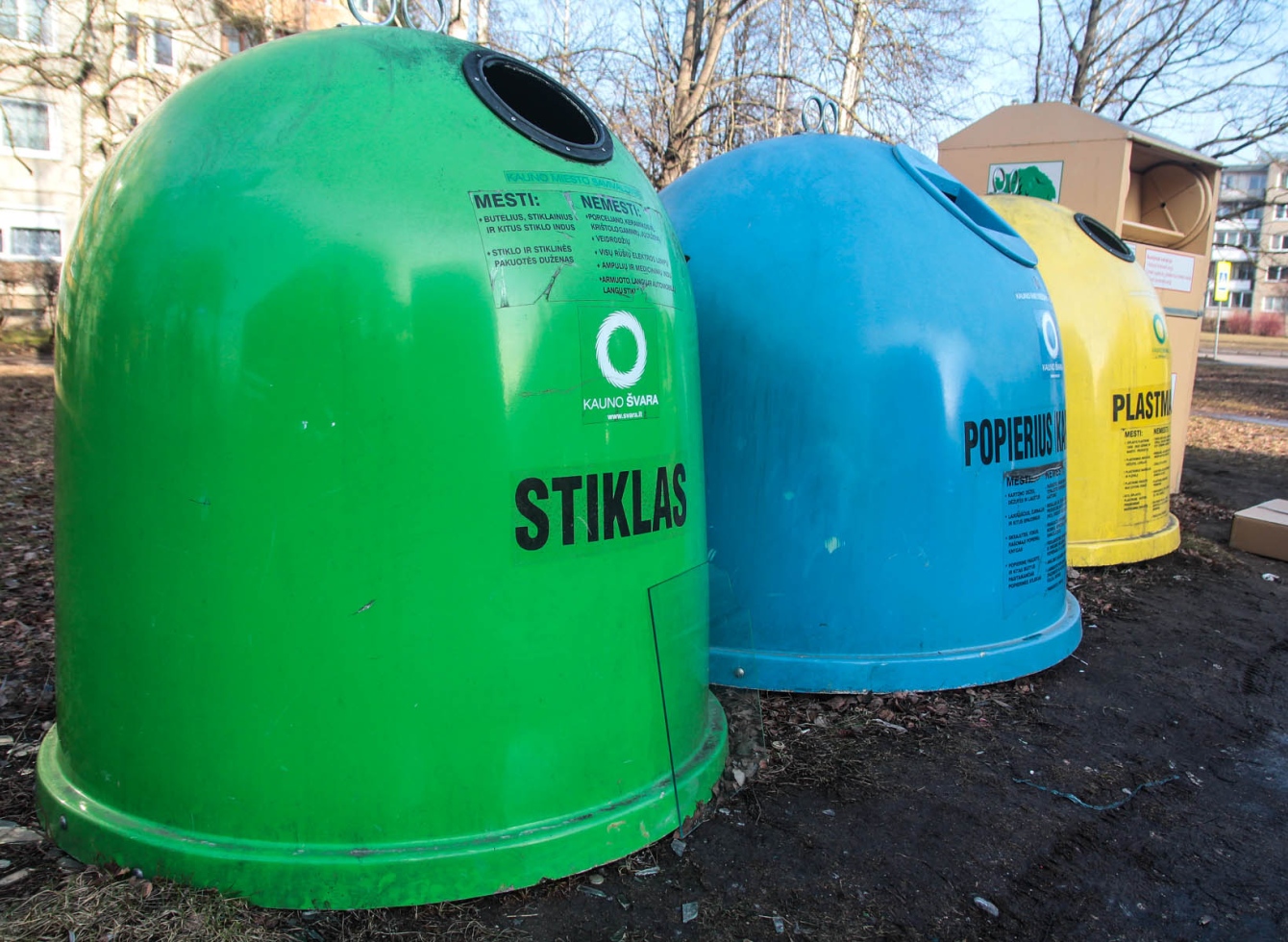 Rūšiavimo konteineriai