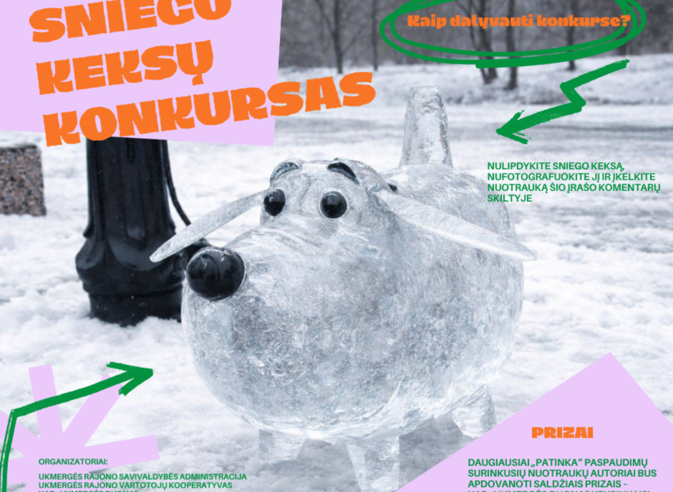Sniego keksų konkursas