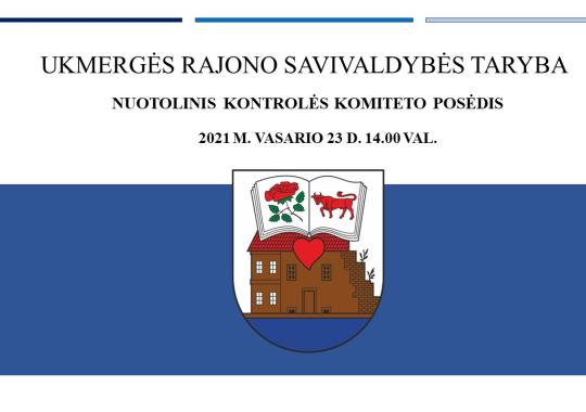 Nuotolinis Kontrolės komiteto posėdis