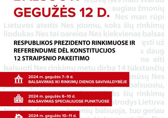 Prasideda balsavimas iš anksto...