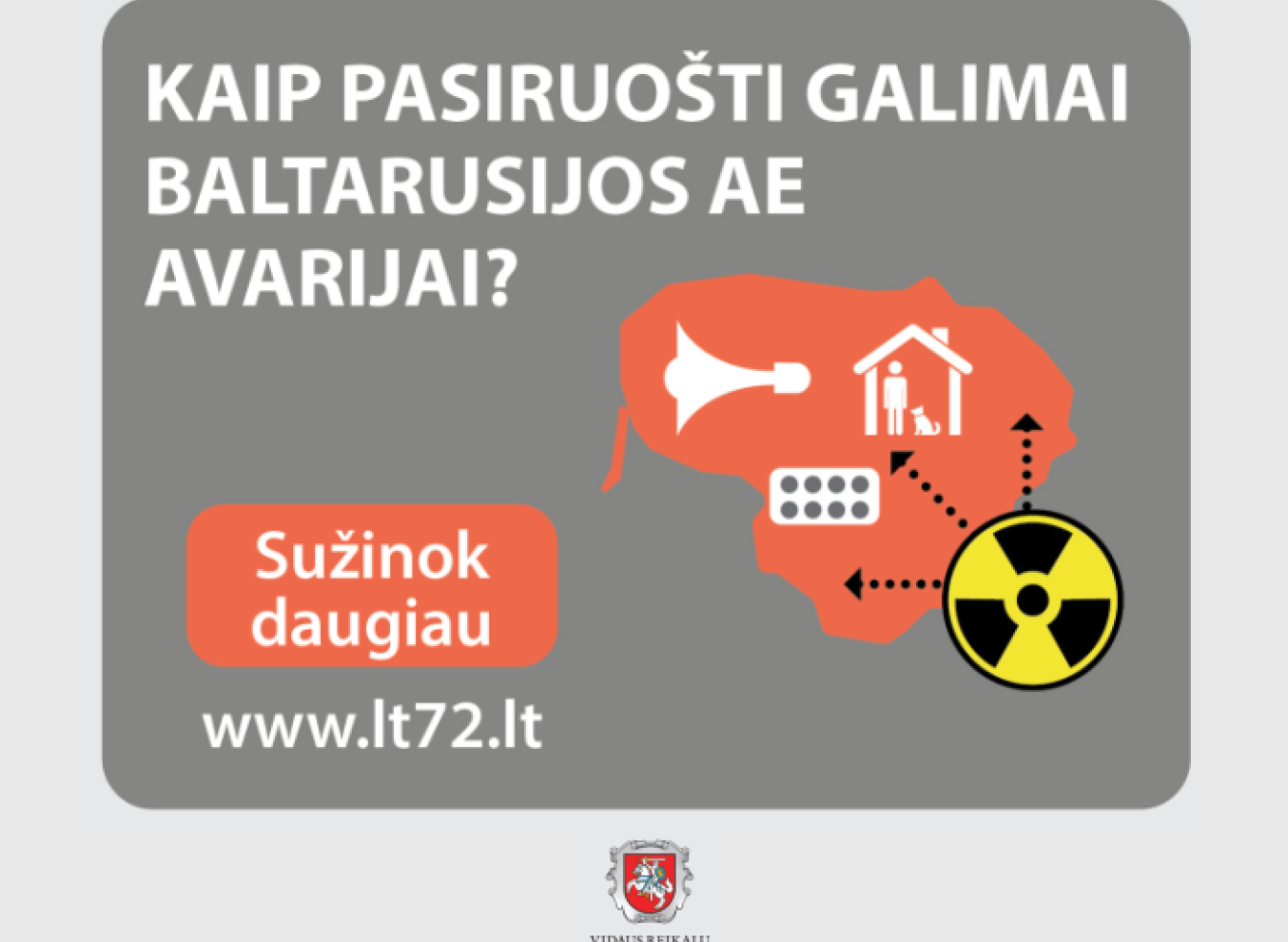 Kaip elgtis, jei įvyktų avarija atominėje elektrinėje