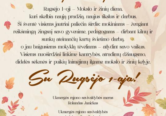 Mero padėkos ženklai – dviem ilgamečiams mokyklų vadovams 