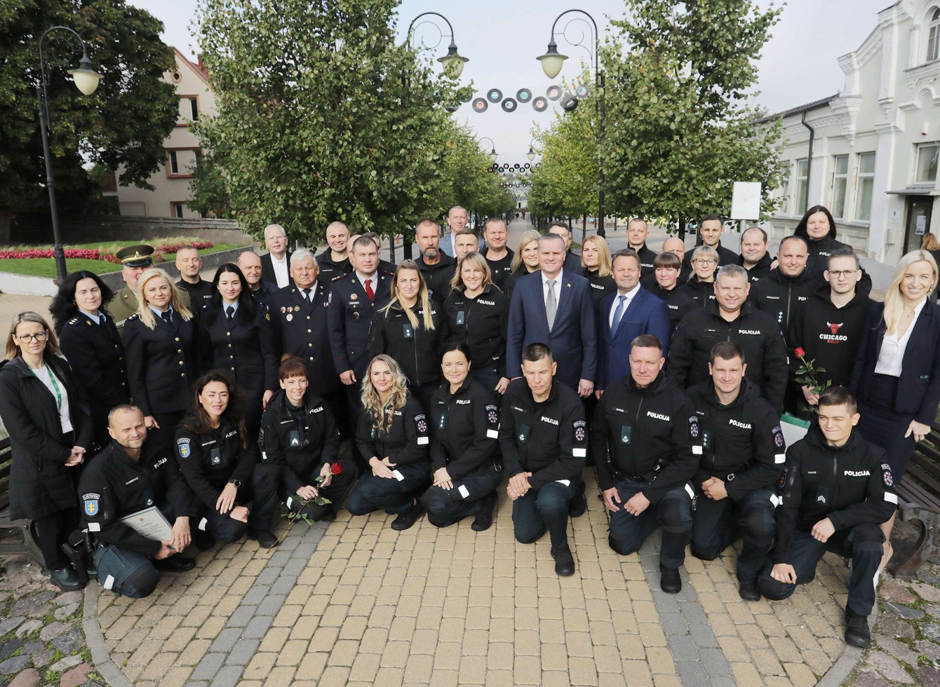 Policijos dienos minėjimo akimirka