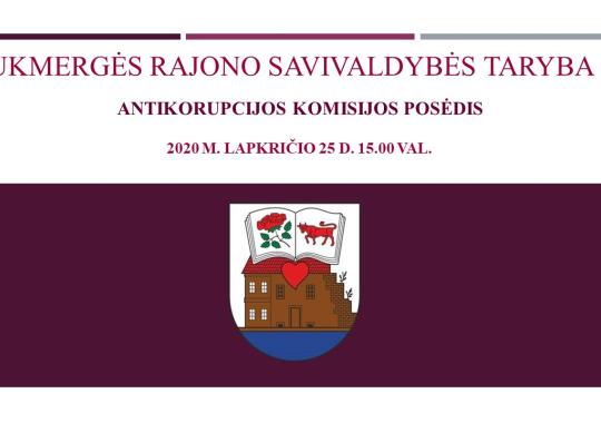 Antikorupcijos komisijos posėdis