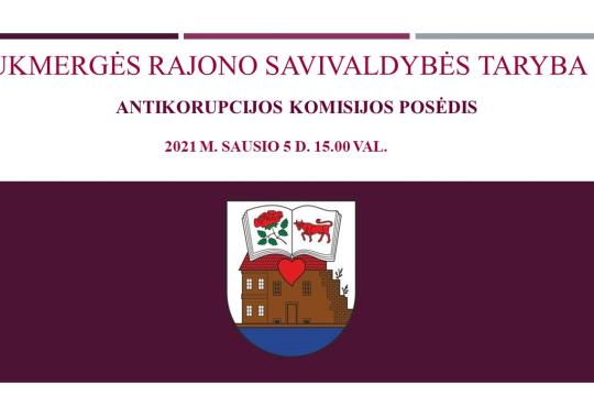 Antikorupcijos komisijos posėdis