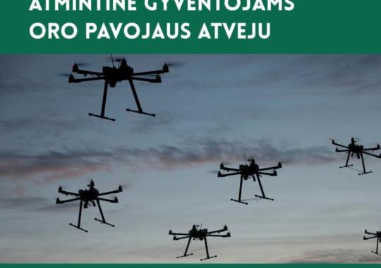 Atmintinė gyventojams „Oro pavojus....