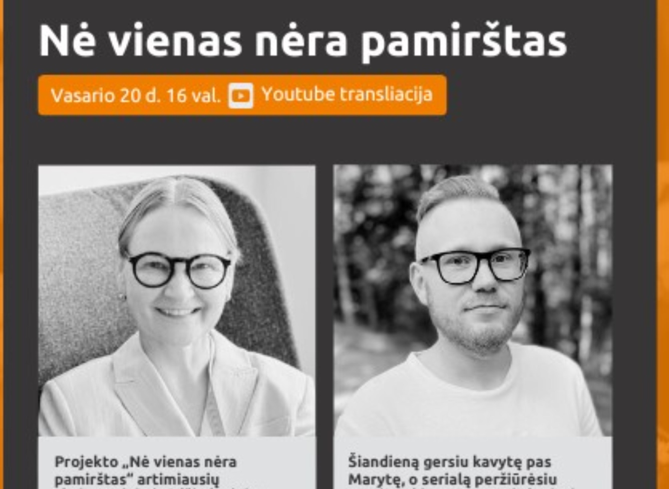 Nuotolinė paskaita „Nė vienas nėra pamirštas“