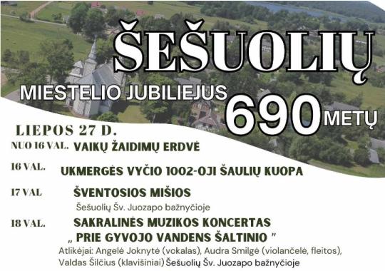 Šešuolių miestelio jubiliejaus šventė