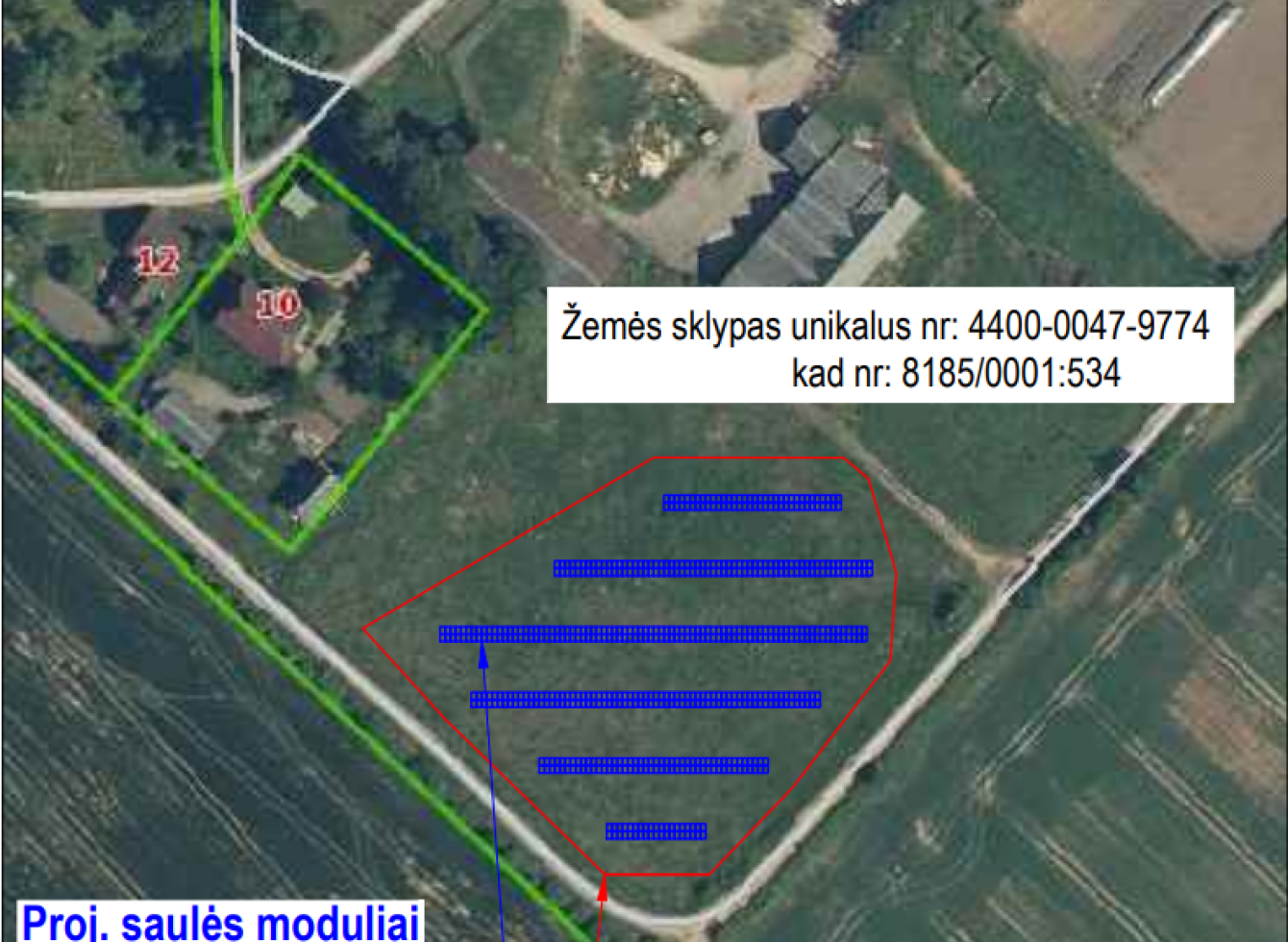 Kitos paskirties statinio (saulės šviesos elektrinės) įrengimo ant žemės sklypo, Dvaro g. 9, Jasiuliškio k., Vidiškių sen., Ukmergės r. sav., statybos projekto viešas svarstymas