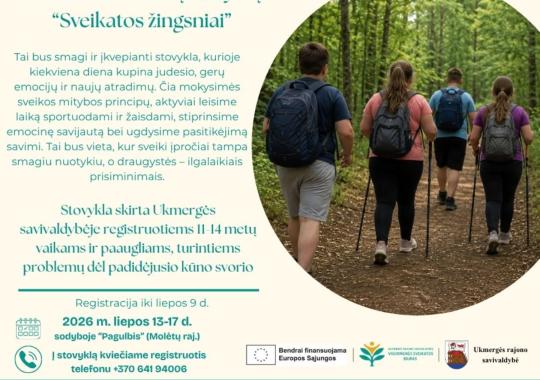 Kviečiame vaikus į vasaros stovyklą...