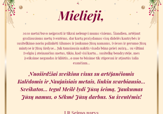 Su šventėmis, ukmergiškiai!