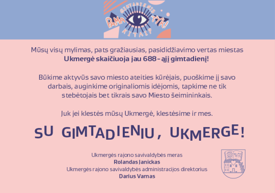 Mažųjų ukmergiškių mintys miesto gimtadieniui
