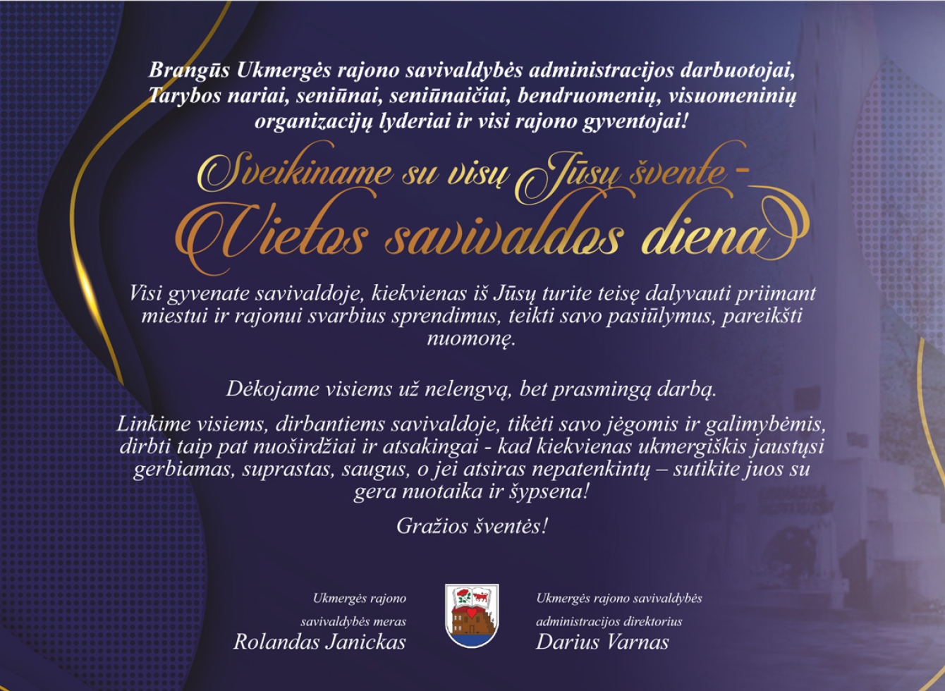 Spalio 10-oji - Vietos savivaldos diena