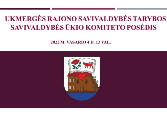 Savivaldybės ūkio komiteto posėdis