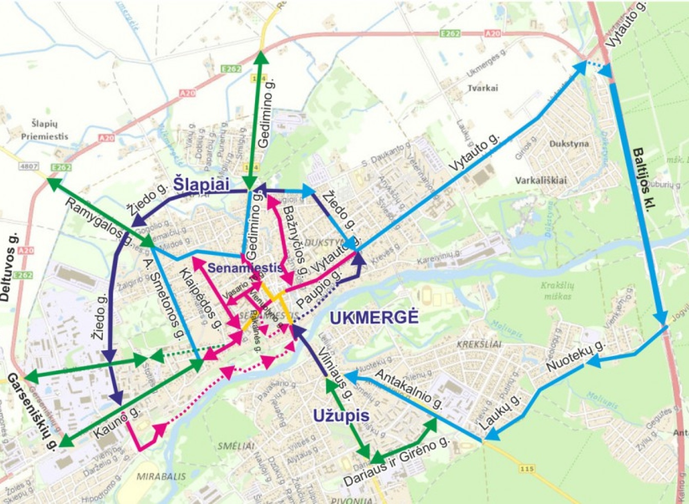 Spalio 20-23 d. bus uždraustas eismas Ukmergės miesto centre