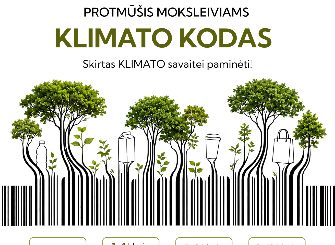 Ukmergės rajono mokiniams – nemokamas protmūšis „Klimato kodas“