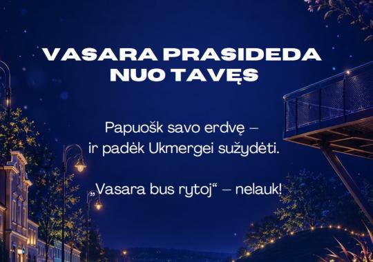 Skelbiamas Ukmergės rajono Kultūros ir kūrybinės veiklos skatinimo...