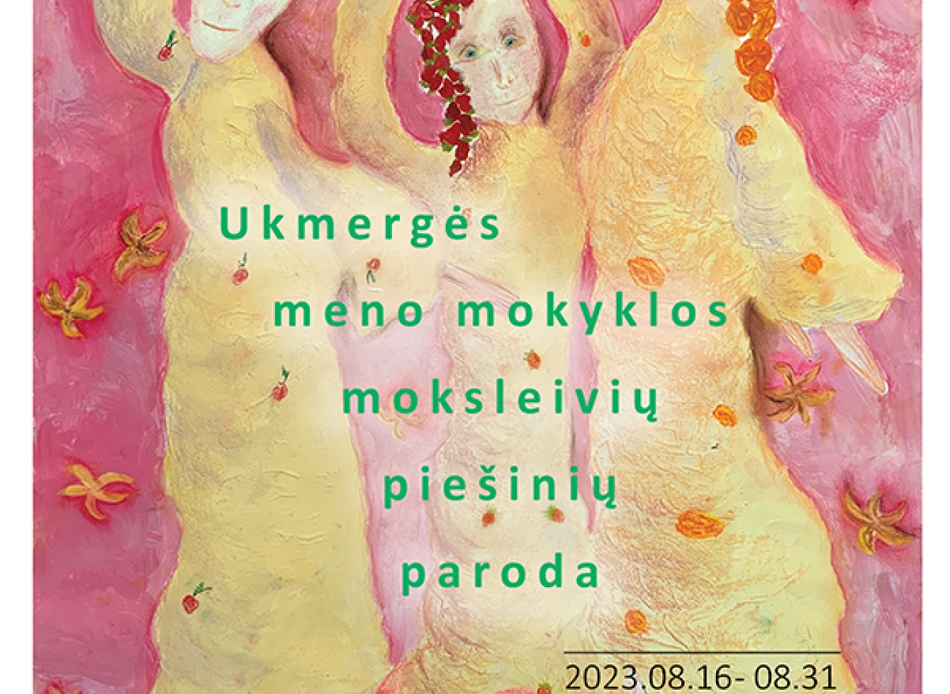 Ukmergės meno mokyklos moksleivių piešinių paroda Fantazijos