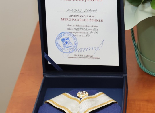 MPŽ įteiktas A. Ruškiui