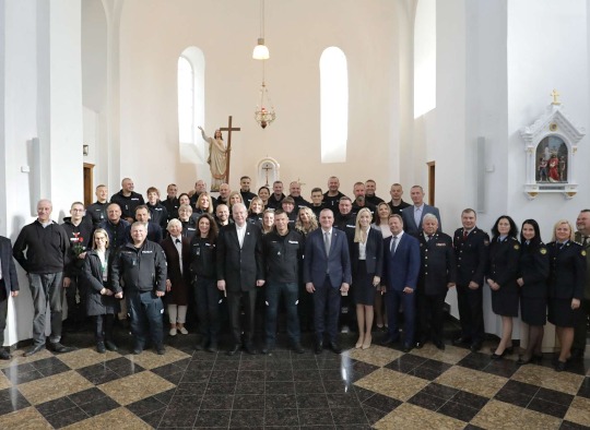 Policijos dienos minėjimo akimirka