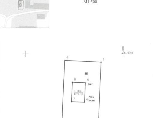 Statinių išdėstymo planas