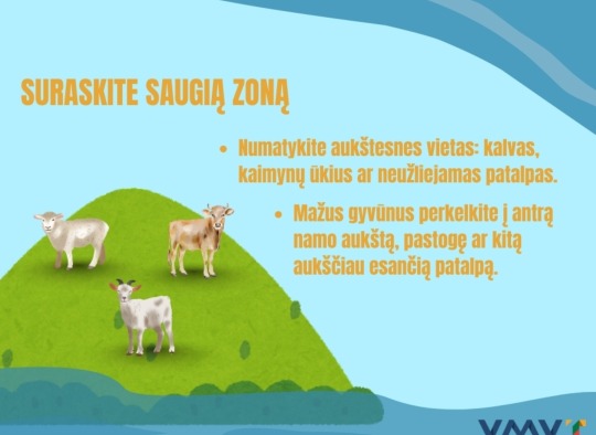 VMVT atmintinė gyvūnų laikytojams: pasitikrinkite, ar esate saugioje nuo potvynių zonoje
