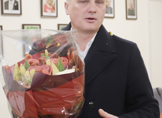 Mero sveikinimo akimirka