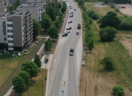 Rekonstruota Žiedo gatvės atkarpa