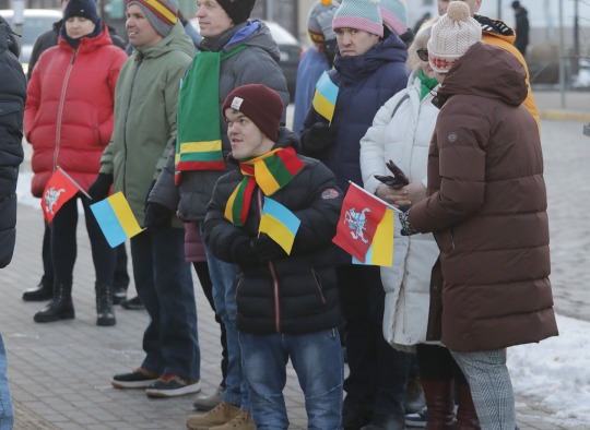 Ukrainos karo metinių minėjimo akimirkos