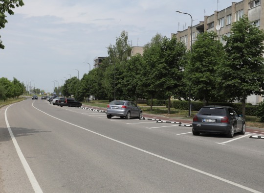 Rekonstruota Žiedo gatvės atkarpa