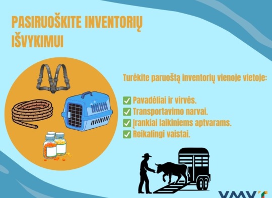 VMVT atmintinė gyvūnų laikytojams: pasitikrinkite, ar esate saugioje nuo potvynių zonoje
