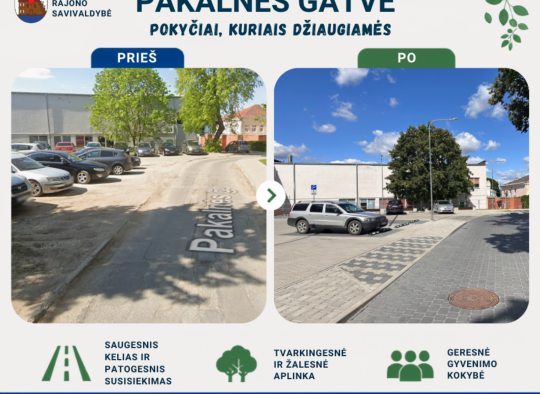Atnaujinta Pakalnės gatvė Ukmergėje