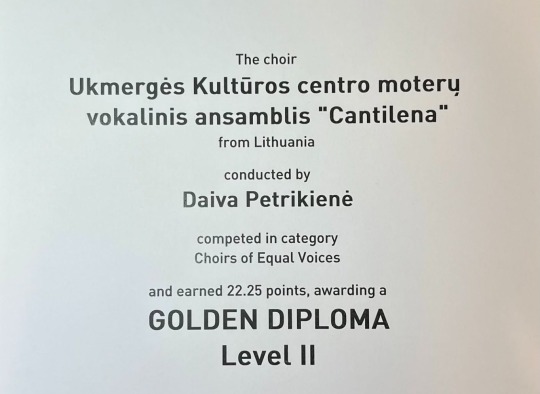 Ansamblis „Cantilena“ triumfavo tarptautiniame konkurse