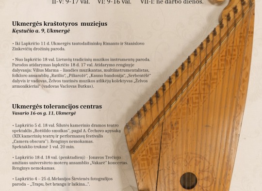 Lietuvos tradicinių muzikos instrumentų atidarymas